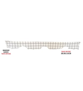 TENTE Salıncak Tentesi Gölgelik 3 Kişilik Tente Gölgelik 200x130 CM-BEYAZ PANO