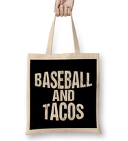 Baseball & Tacos Funny Athlete Taco Obsessed Bez Çanta Uzun Saplı