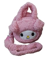 Sanrio My Melody Pembe Peluş Omuz El Çantası