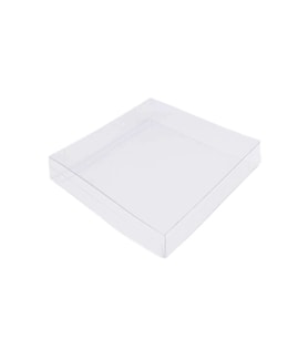 Asetat Kutu Bubble Mum Kutusu  20X20X3.5 CM (10 Adet)