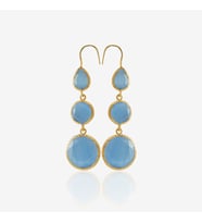 Kadir Jewellery 22 Ayar Altın Kaplama Kadın Sallantılı Küpe -El İşçiliği Ve Hipoalerjenik Küpe