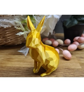 Gold Renk 15 cm Modern tavşan Tasarım Biblo – PLA Üretim Dekoratif Ev Süsü