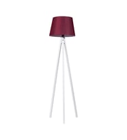 3 Ayaklı Lambader Tripod Ayak Konik Başlık Bordo Beyaz LY635