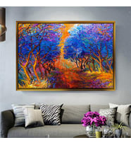 Altın Çerçeveli dekoratif tablo l1223 (Gold)