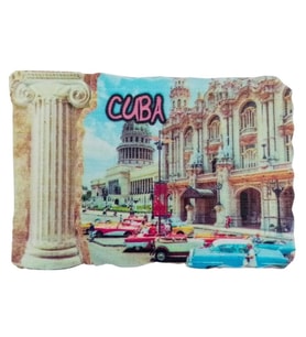Küba Temalı Sütun Magnet (Karışık)