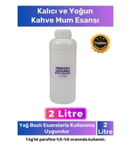 Özel Üretim Kalıcı Kaliteli Yoğun Yağ Bazlı Tüm Ürünlerle Kullanıma Uygun Kahve Mum Esansı 2 LT