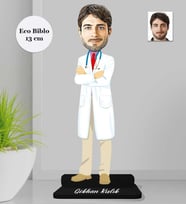 Kişiye Özel Doktor Erkek Ahşap Eco Biblo -3