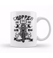 Chopper Custom Motorcycle Kupa Bardak Porselen