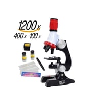 Mikroskop 100x 400x 1200x Science Mikroskop Seti Led Işıklı