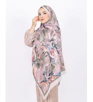 Luissa Bambu Kraş Şal Pastel Desen Taş