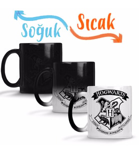 Hogwarts 02 Sihirli Kupa Bardak Porselen