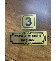 Metal Kapı İsimliği Gümüş Posta Kutusu 0012 KALPLİ