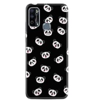 Infinix Hot 9 Play Kılıf Silikon Desen Özel Seri Panda Suratları 1773