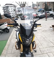 MOTOCAM Bajaj Dominar 250 Ön Cam 2017-2026 Model 58cm Şeffaf Renkli 4mm