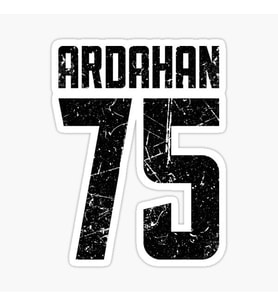 75 ARDAHAN Sticker Yapıştırma Oto Etiket 17cm