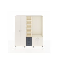Hyperion Dolap 13 Raflı 3 Çekmeceli 4 Kapaklı 220x44x243 Aytaşı-Aytaşı/Antrasit