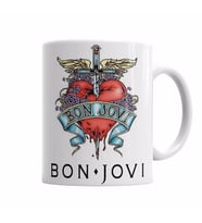 Bon Jovi   Guns and Roses Poison Cinderella Skid Row Aerosmith Whitesnake Kupa Bardak Porselen
