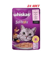 Whiskas Pouch Sos İçinde Somonlu ve Havuçlu Yetişkin Kedi Konservesi 85gr*24 ADE