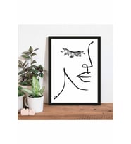Kanvas Tablo Woman Art Desing Mdf Tablo 30 X 40