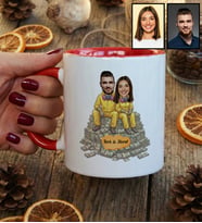 Kişiye Özel Karikatürlü Dizi Sever Sevgiliye Hediye Kupa Bardak Sevgililer Günü Hediyesi