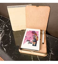 Canım Babam Ahşap Kutulu Defter Kalem Set 004