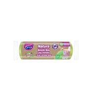 Natura Büzgülü 10'lu Çöp Torbası Büyük Boy 65 x 70 cm 25'li Paket