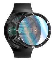Huawei GT 2E 46mm Uyumlu Sport PMMA Pet Saat Ekran Koruyucu (Siyah)