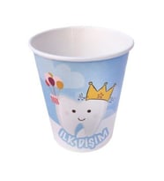 Bardak karton ilk dişim mavi 8oz pk:8-