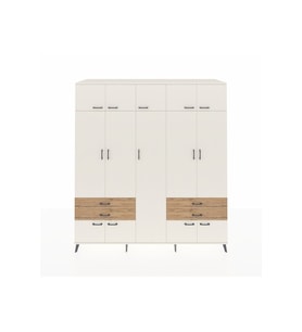 Kronos Dolap 12 Raflı 4 Çekmeceli 2 Askılı 220x59x243 Aytaşı-Aytaşı/Çam