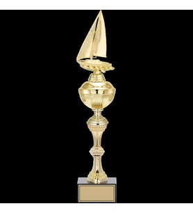 ODAK KUPA - Figürlü Kupalar - Yelken Figürlü Kupalar FG-061 C - 48 cm