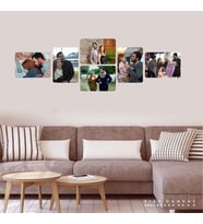 Kişiye Özel Resimli 6lı Kolaj Mdf Tablo Seti