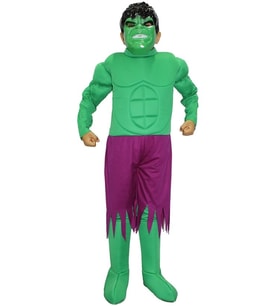Hulk Kostümü Kaslı Lüks