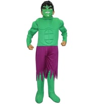 Hulk Kostümü Kaslı Lüks