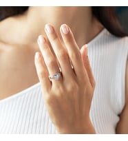 Pırlanta Model Kalp Baget Yüzuk, sevgililer günü çiçeği, sevgiliye çiçek, doğum günü çiçeği, yeni iş çiçeği, geçmiş olsun çiçeği, kız arkadaş çiçeği, anneye çiçek