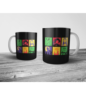 Pixxa Tim Burton Karakterleri Pop Art Kupa Bardak Model 1