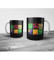 Pixxa Tim Burton Karakterleri Pop Art Kupa Bardak Model 1