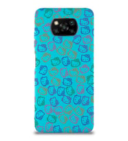 Xiaomi Poco X3 Uyumlu Lansman Kılıf Hello Kitty Tasarımlı İçi Kadife Kapak-mav (Şeffaf)