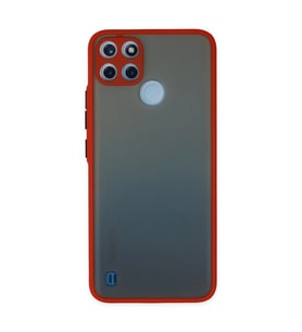 Realme C21y Kılıf Montreal Silikon Kapak - Kırmızı
