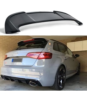 Audi A3 Hb Bagaj Üstü Spoiler 2013 Sonrası Parlak Siyah