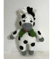 Sevimli İnek Amigurumi Organik Oyuncak