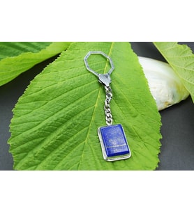 Lapis Taşlı 925 Ayara Gümüş Anahtarlık