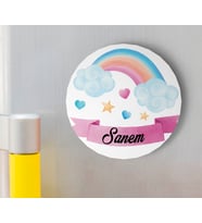 Kız Bebek Ahşap Magnet