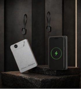 Kişiye Özel İsim Baskılı 10.000 Mah Magsafe Ve Wıreless Standlı Powerbank