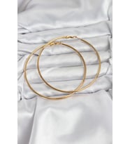 316L Çelik Gold Renk 75 mm Halka Küpe