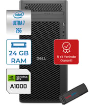 Dell Pro Max Tower T2 Ultra 7 265 24GB Ddr5 4tb SSD 8GB/A1000 Windows 11 Pro Masaüstü Iş Istasyonu FCT22502A1000P08 + Zettausb