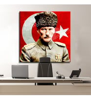 Atatürk Makam Panosu Mustafa Kemal Kanvas Tablo (8 Farklı Ölçü)