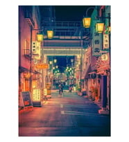 Bir Zamanlar - Japonya Gecesi Tablo Ahşap Poster Dekoratif