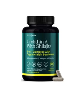 Urolithin-A Complex w Shilajit, Organic Sea Moss & ...Natural Energy,  90 Caps.