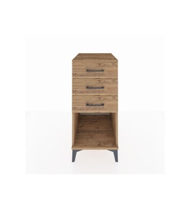 Kronos Komodin 3 Çekmeceli 44x59x96 Çam-Çam