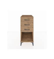 Kronos Komodin 3 Çekmeceli 44x59x96 Çam-Çam